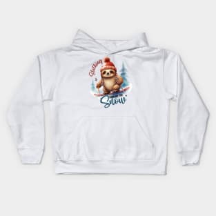 Slothing through the Snow Kids Hoodie